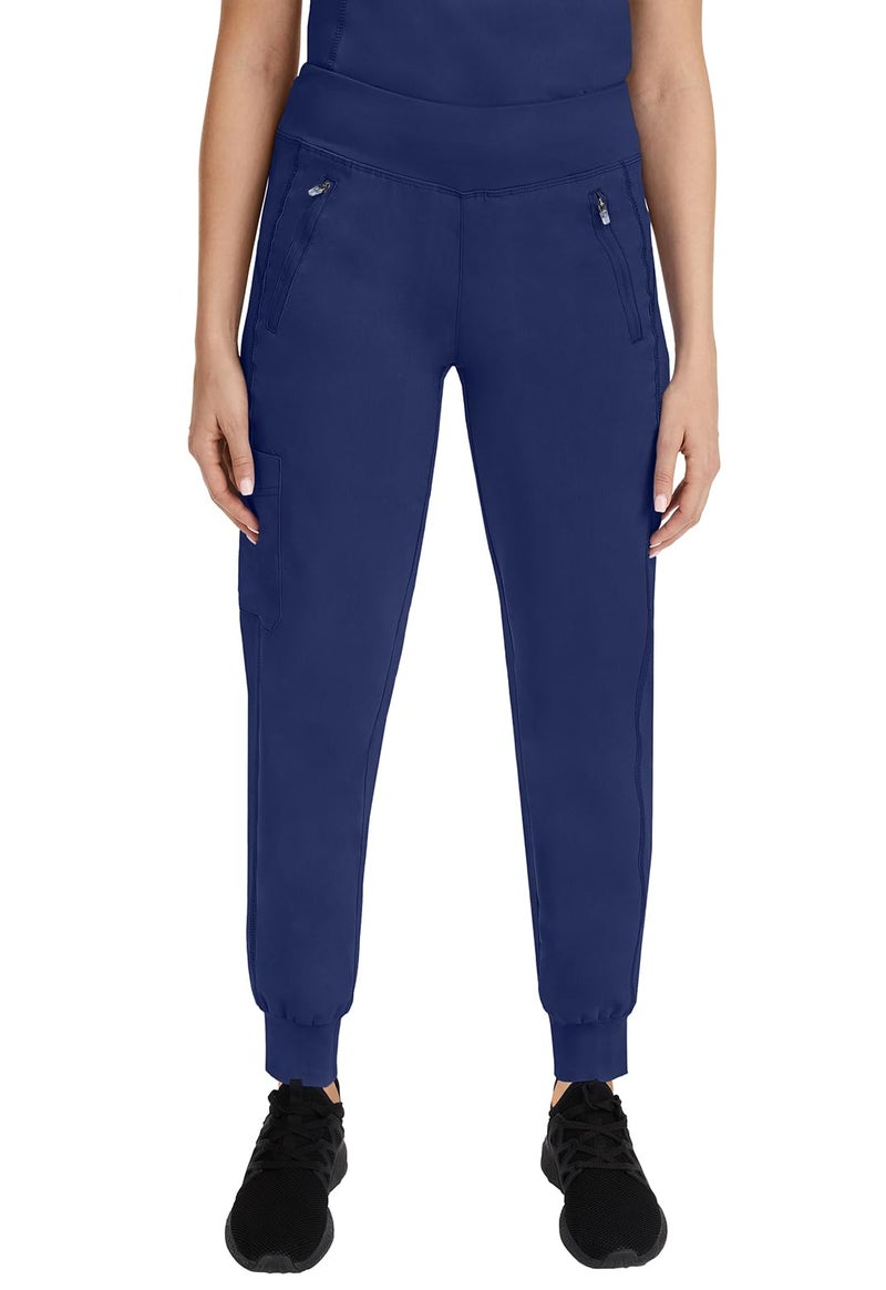 Healing Hands Women's Scrub Jogger Pant Tara with 6 Pockets, Durable, 2-Way Stretch and Easy Care Fabric - 9233, L, Navy - Image 4